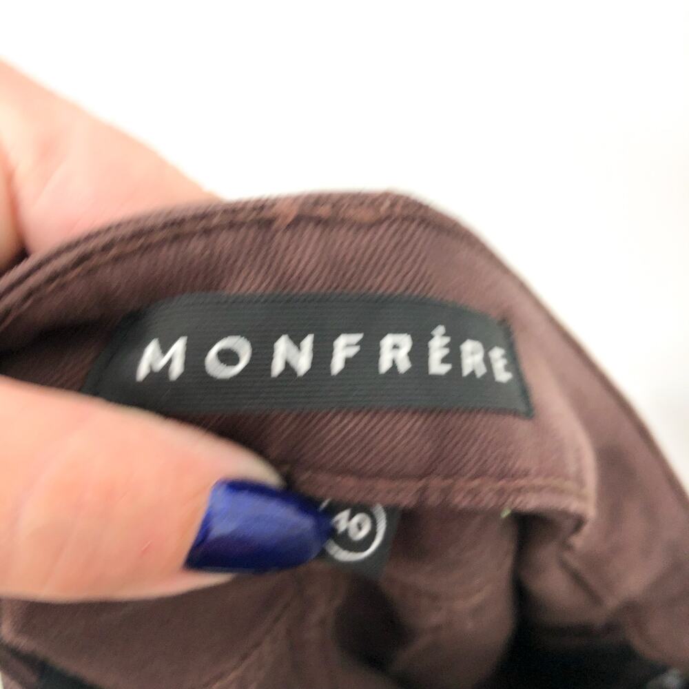 MONFRERE Men's Brando Slim Fit Jeans 40x31 Brown Cafe Straight Parisian Luxe NWT - Picture 10 of 12
